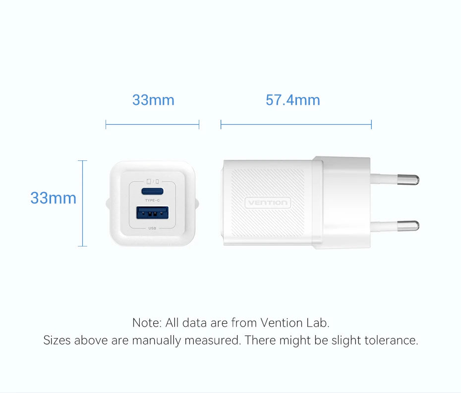 Vention 30W GaN USB-C Fast Charger | ZAIYNE