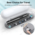 Electric Rotating Toothbrush – Replacement Heads & Travel Case