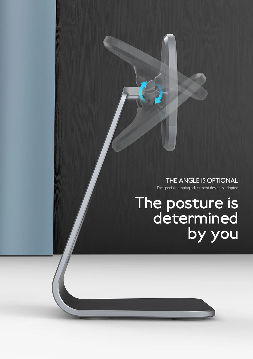 Magnetic Aluminum Phone Stand for Desk | Adjustable Holder – ZAIYNE
