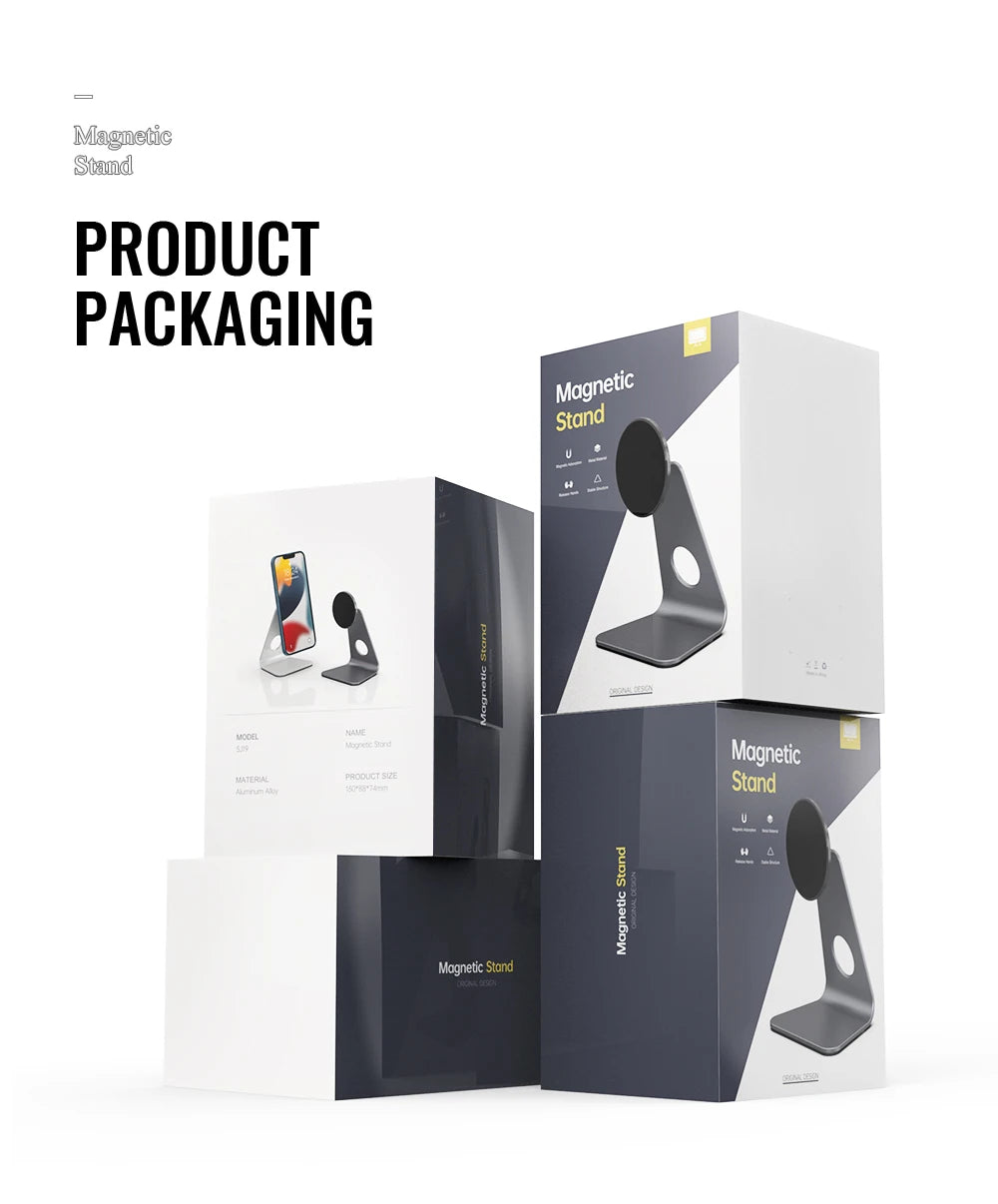 Magnetic Aluminum Phone Stand for Desk | Adjustable Holder – ZAIYNE