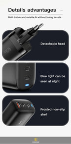 65W GaN Fast Charger USB-C | Laptop & Phone Power Adapter – ZAIYNE