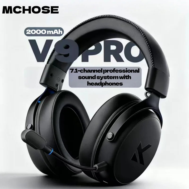 ZAIYNE V9X Pro Wireless RGB Headset | 7.1 Surround Sound | Gaming & Music