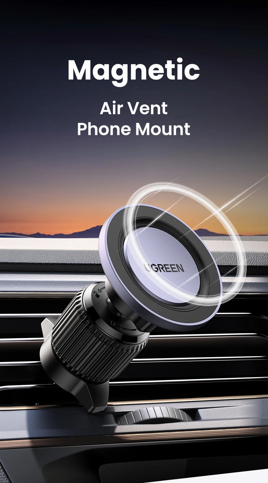 Magnetic Car Phone Holder | Air Vent Phone Mount – ZAIYNE