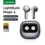 Premium LightBuds Magic — Smart Touch Wireless Earphones with ANC + ENC & LCD Display