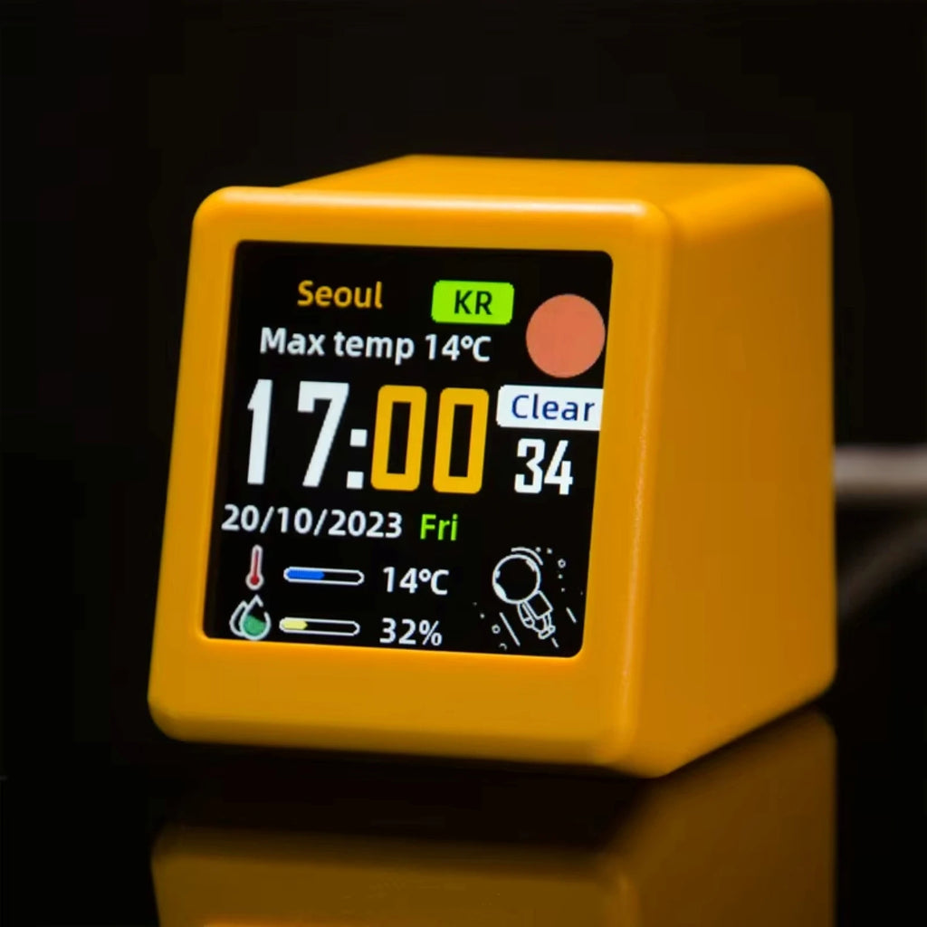 Smart Wi-Fi Weather Station Clock with Temperature & Humidity Display