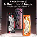 ZAIYNE AK820 MAX+ Pro – Wireless RGB Mechanical Keyboard | TFT Screen | 8000mAh