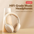 Lenovo TH30 Wireless Bluetooth 5.0 Headphones – Foldable Design, Low-Latency Gaming, HD Sound