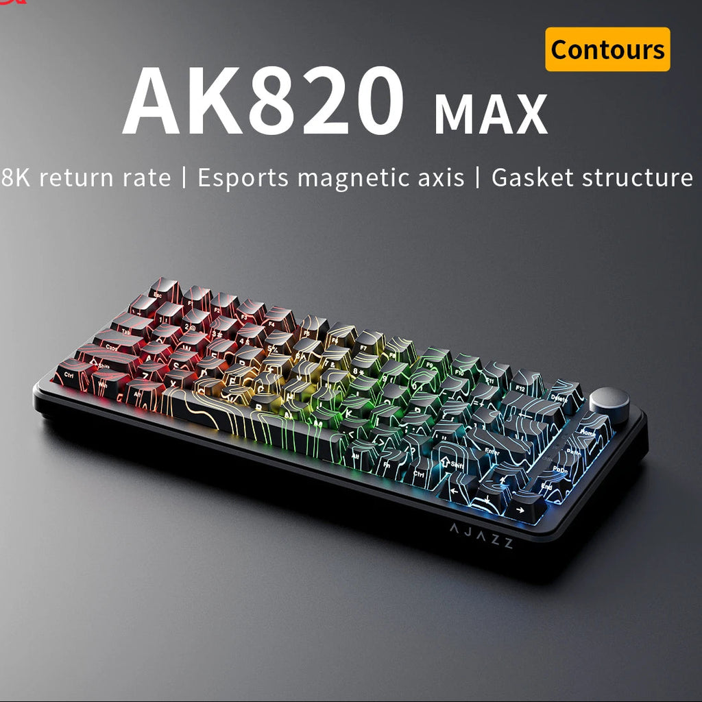 ZAIYNE AK820 MAX Pro – Magnetic Switch RGB Mechanical Keyboard | 8K Response