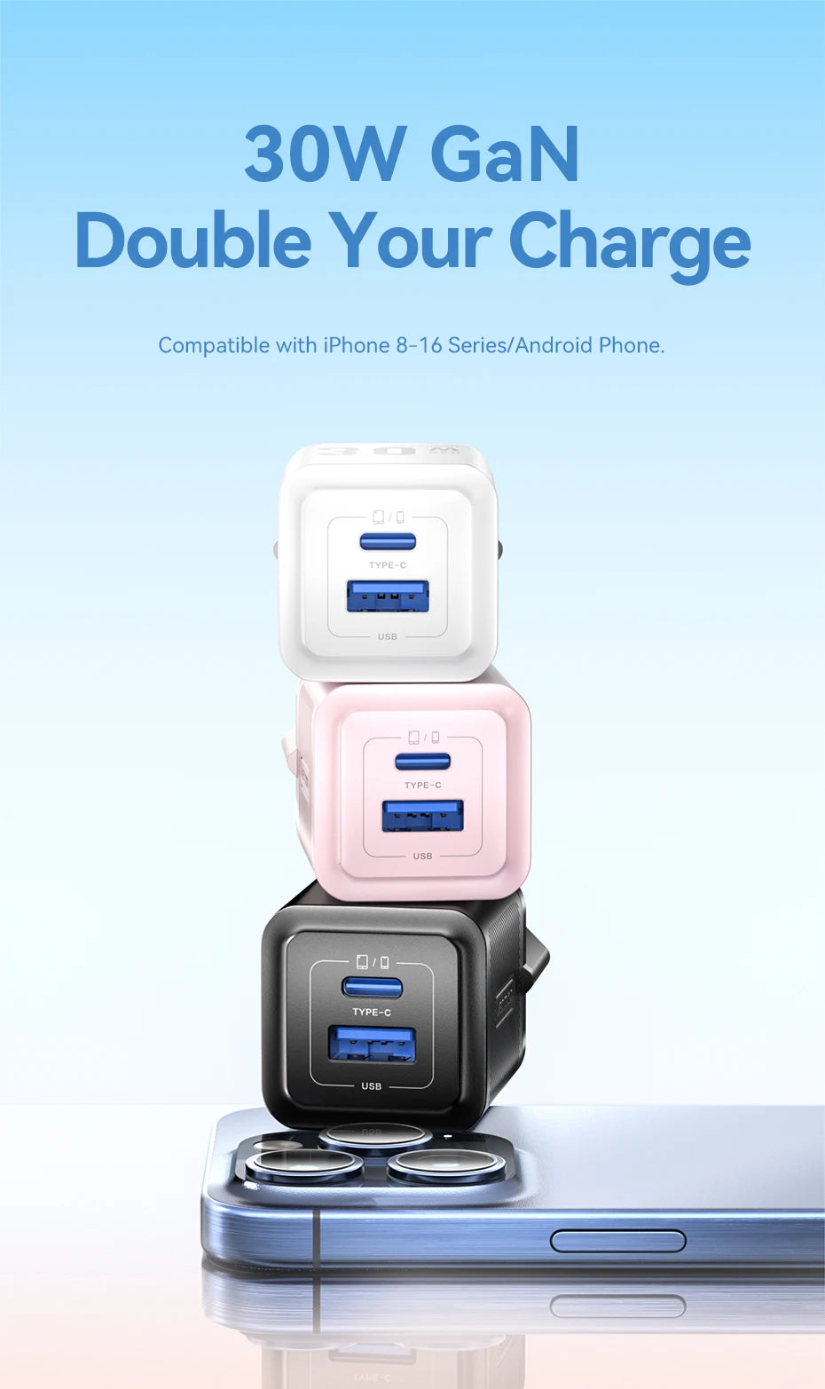 Vention 30W GaN USB-C Fast Charger | ZAIYNE