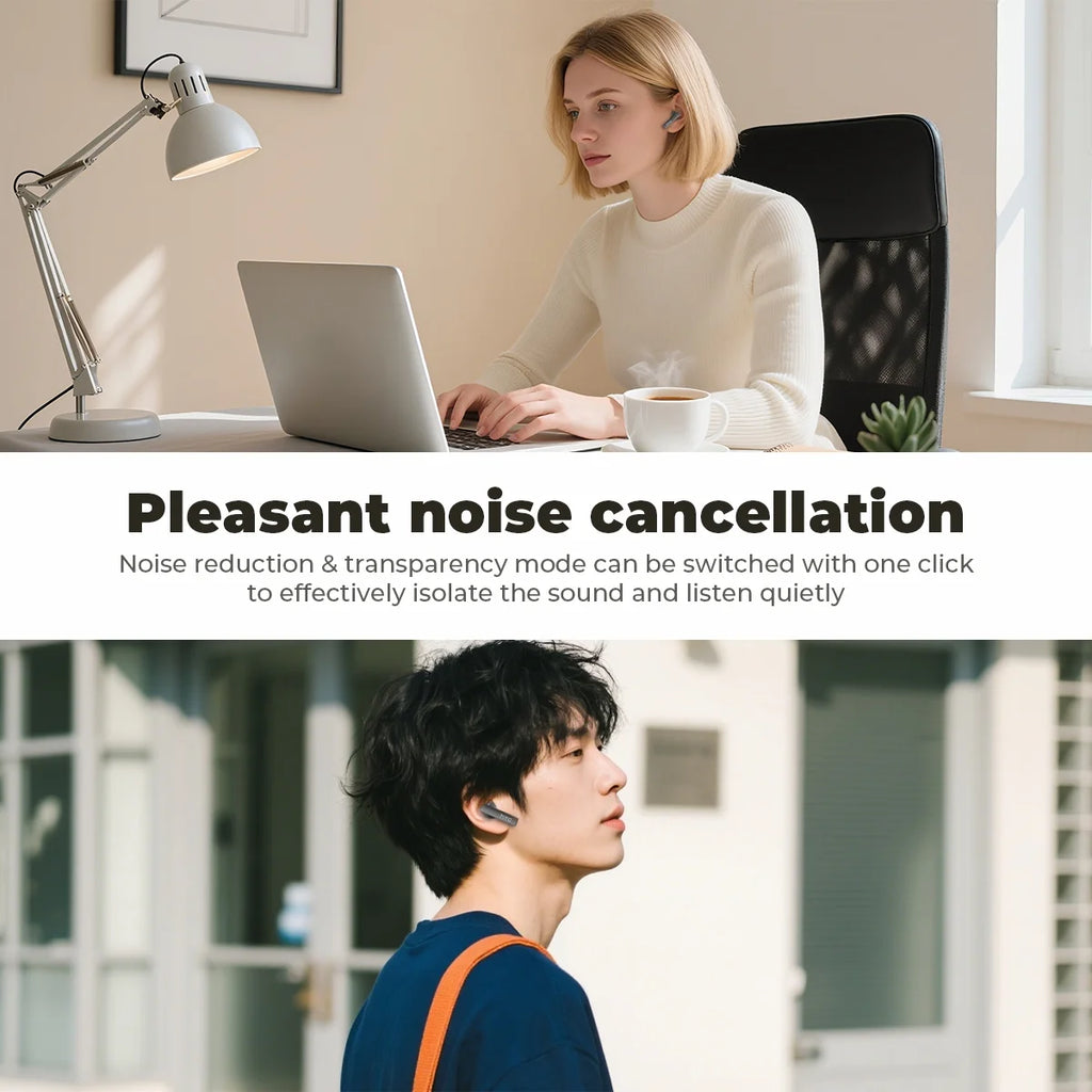 Wireless Earbuds with AI Translator & Smart Charging Case