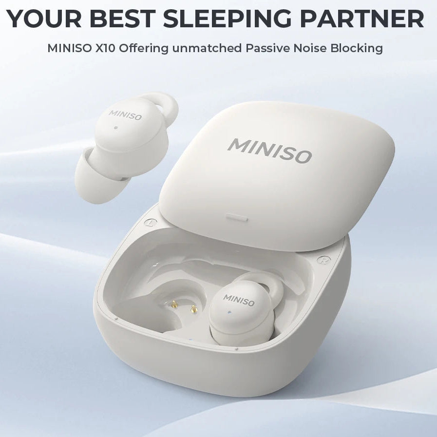 X10 Wireless Bluetooth 5.4 Sleep Earphones – Ultra-Soft, Noise Control, Long Battery Life (Pink)