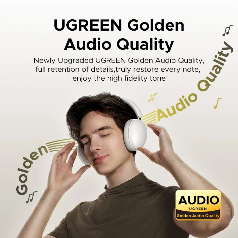 UGREEN Studio Max2 Wireless Headphones – HiFi Sound, 80h Playtime, BT 5.4