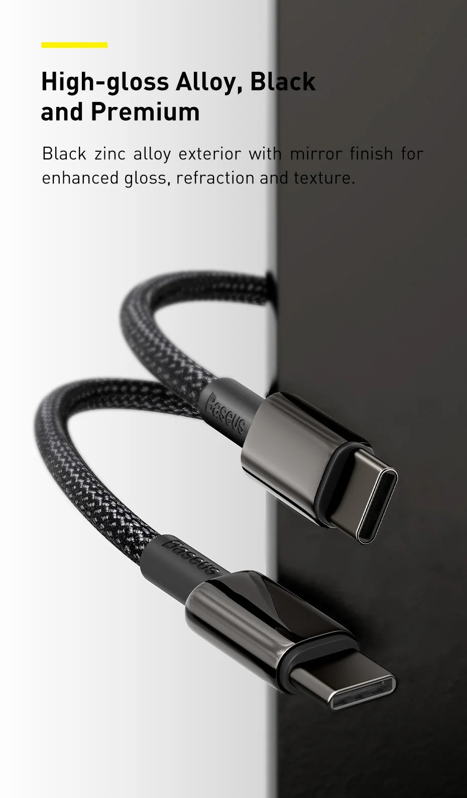ZAIYNE USB-C to USB-C Fast Charging Cable (100W)