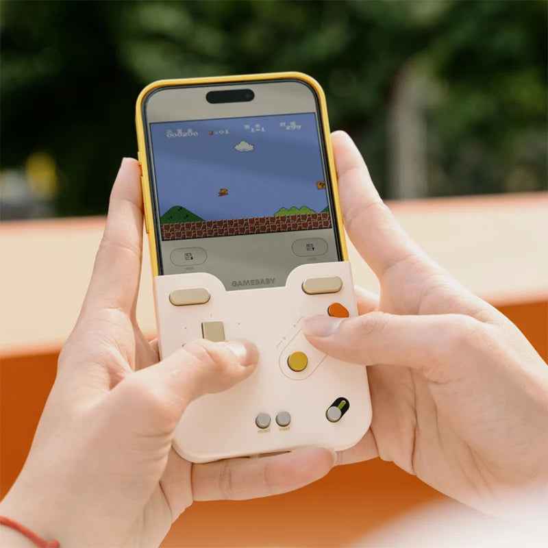 Retro Game Phone Case – Shockproof, Playable Mini Console, iPhone 16–17