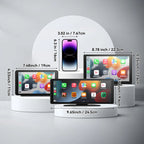 Portable Wireless CarPlay & Android Auto Display – 7" Touchscreen Smart Car Upgrade