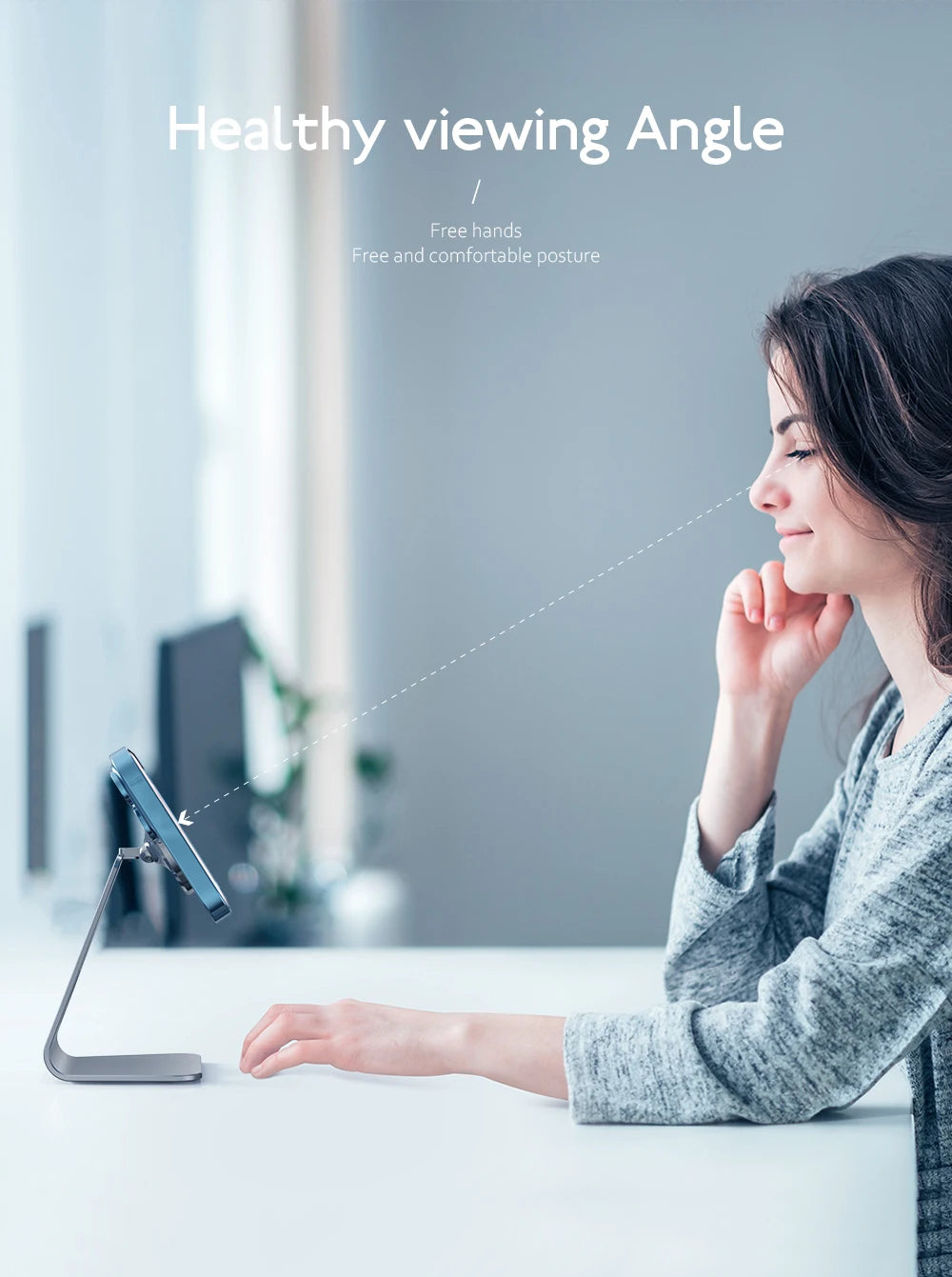 Magnetic Aluminum Phone Stand for Desk | Adjustable Holder – ZAIYNE