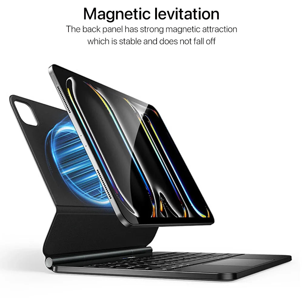 Magic Keyboard Case for iPad 10th, 11th, 12.9" – Smart Bluetooth Keyboard with Trackpad & Magnetic Cover | ZAIYNE