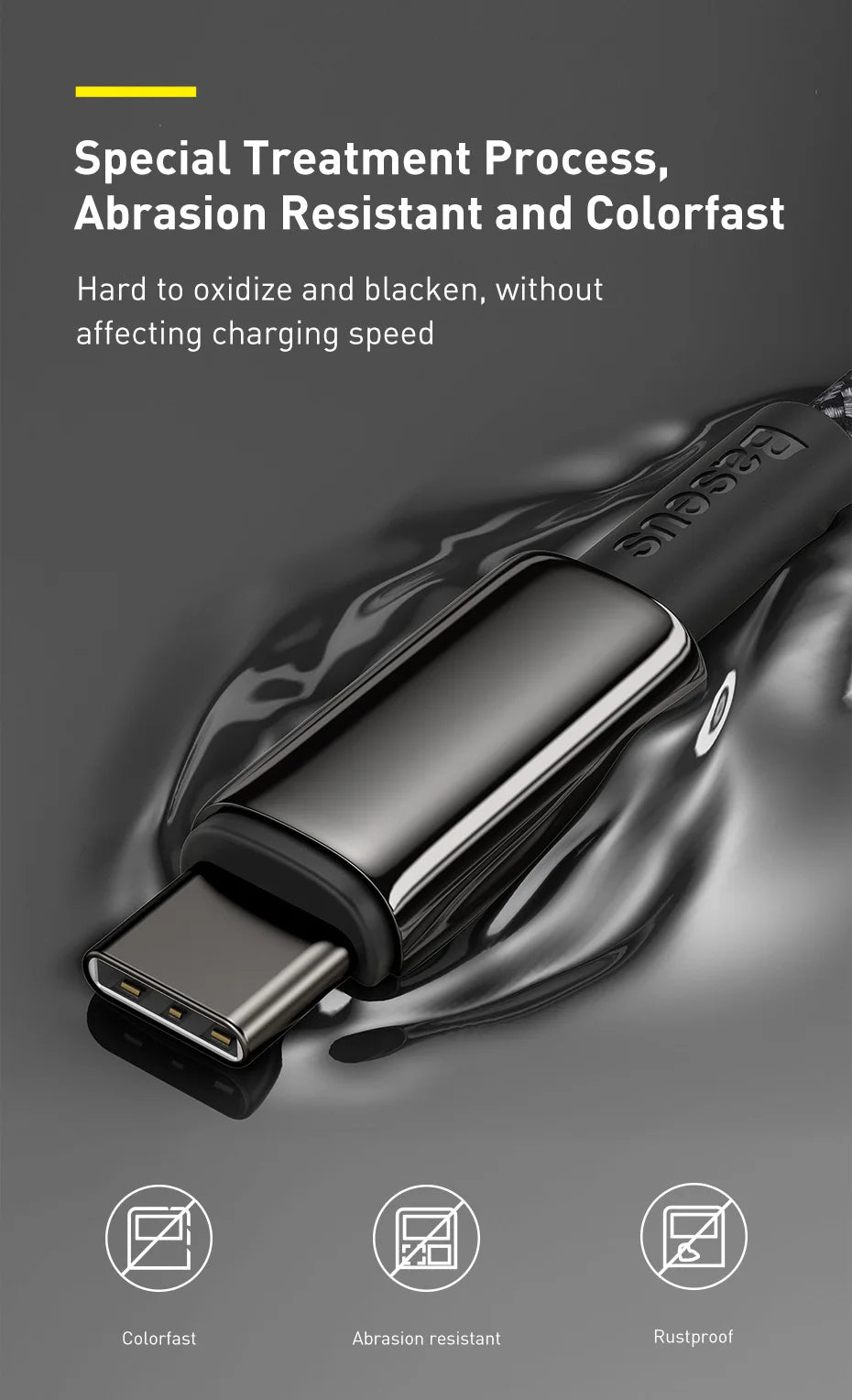 ZAIYNE USB-C to USB-C Fast Charging Cable (100W)
