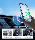Magnetic Wireless Car Charger 15W | Phone Mount for Car – ZAIYNE