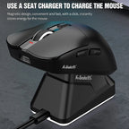 ZAIYNE X11 Wireless RGB Gaming Mouse | Tri-Mode | Magnetic Charging Base