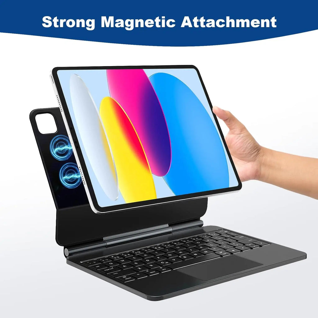 Backlit Magnetic Keyboard Case for iPad Pro & Air | Smart Touchpad | ZAIYNE