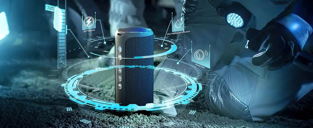 Portable Bluetooth Speaker – Waterproof, Deep Sound & Long Battery