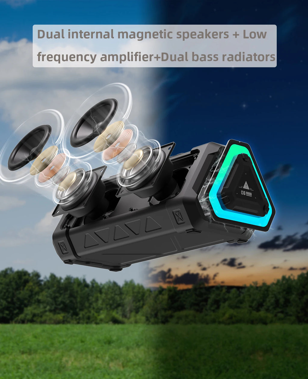 Rugged Bluetooth Speaker – Waterproof, Portable & Wireless Audio