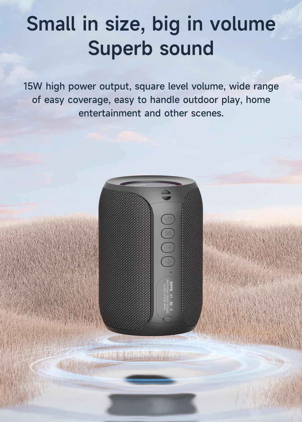 Mini Bluetooth Speaker – Portable, Waterproof & Wireless Audio