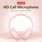 Lenovo TH30 Wireless Bluetooth 5.0 Headphones – Foldable Design, Low-Latency Gaming, HD Sound