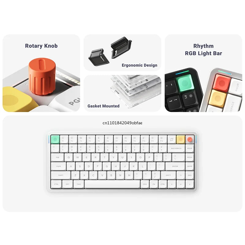 NuPhy Air75 V3 Wireless Low-Profile Mechanical Keyboard – 3-Mode