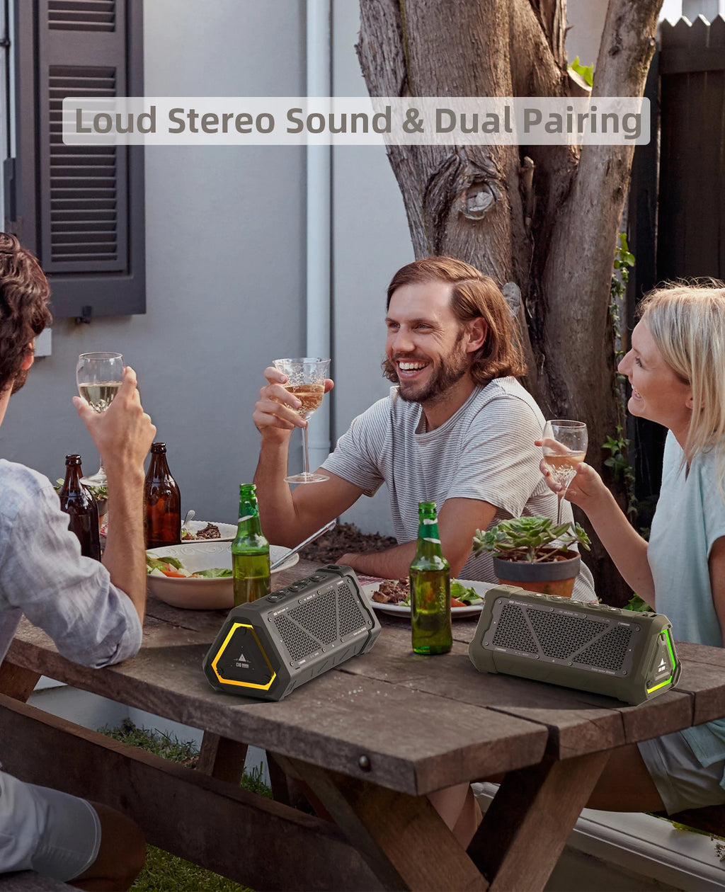 Rugged Bluetooth Speaker – Waterproof, Portable & Wireless Audio
