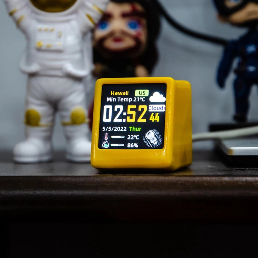 Smart Wi-Fi Weather Station Clock with Temperature & Humidity Display