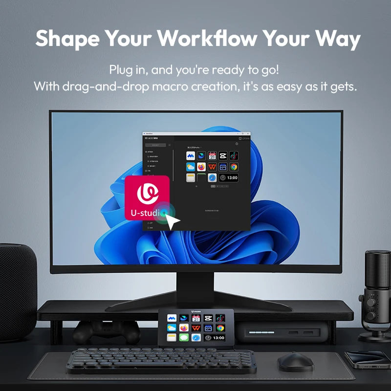 D200 Studio Control Console | Multi-Function Streaming & Editing Pad | ZAIYNE