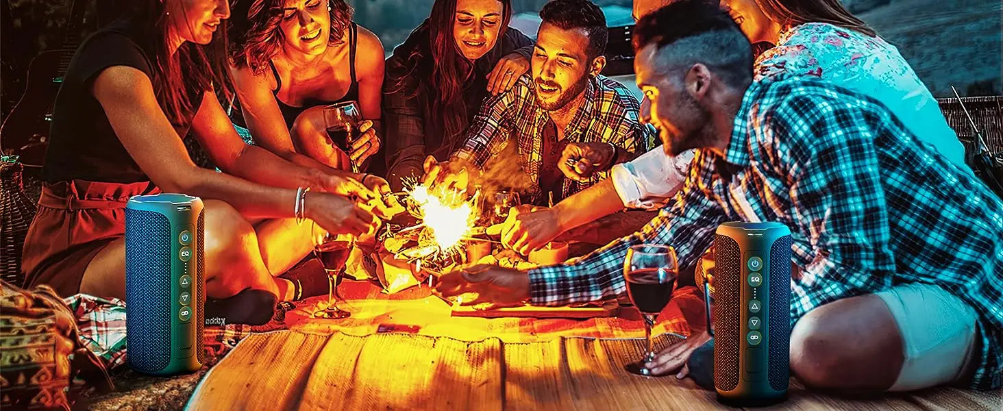 Portable Bluetooth Speaker – Waterproof, Deep Sound & Long Battery