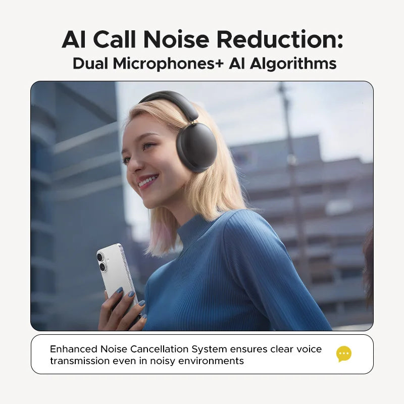 UGREEN Studio Max2 Wireless Headphones – HiFi Sound, 80h Playtime, BT 5.4