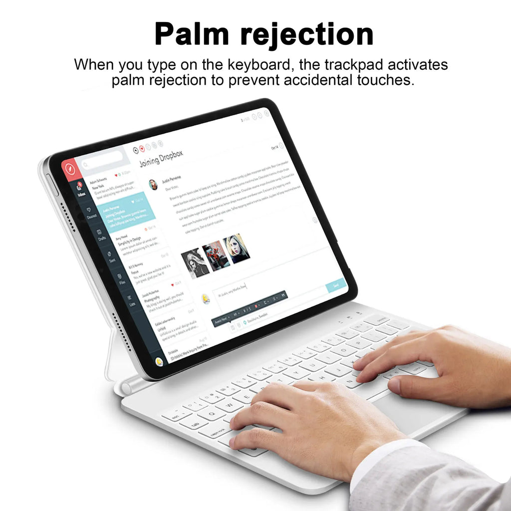 Magnetic Smart Keyboard Case for iPad Pro & Air | Backlit Keys | ZAIYNE Tech