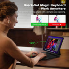 Backlit Magnetic Keyboard Case for iPad Pro & Air | Smart Touchpad | ZAIYNE