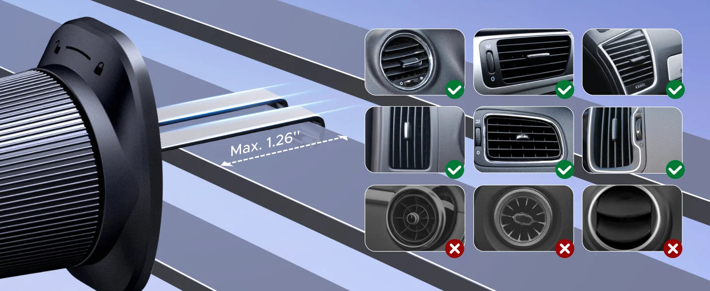 Magnetic Car Phone Holder 360° | Air Vent Mount – ZAIYNE