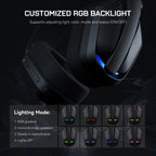 ZAIYNE G19X Wireless RGB Gaming Headset | Ultra-Light | 30ms Low Latency