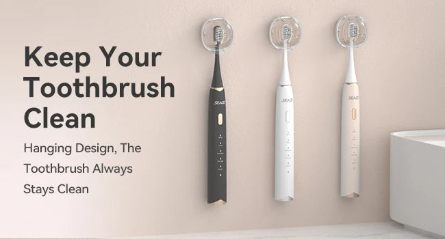 Electric Sonic Toothbrush – 8 Replacement Heads, Pressure Sensor & Timer