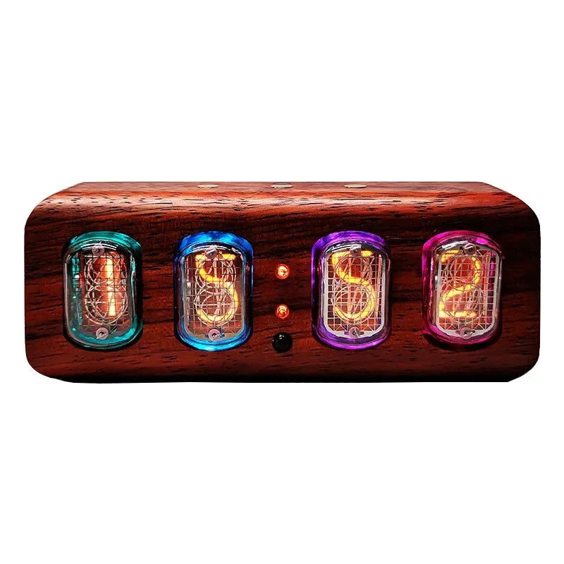 Retro Tube-Style Digital Desk Clock with Bluetooth