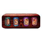 Retro Tube-Style Digital Desk Clock with Bluetooth