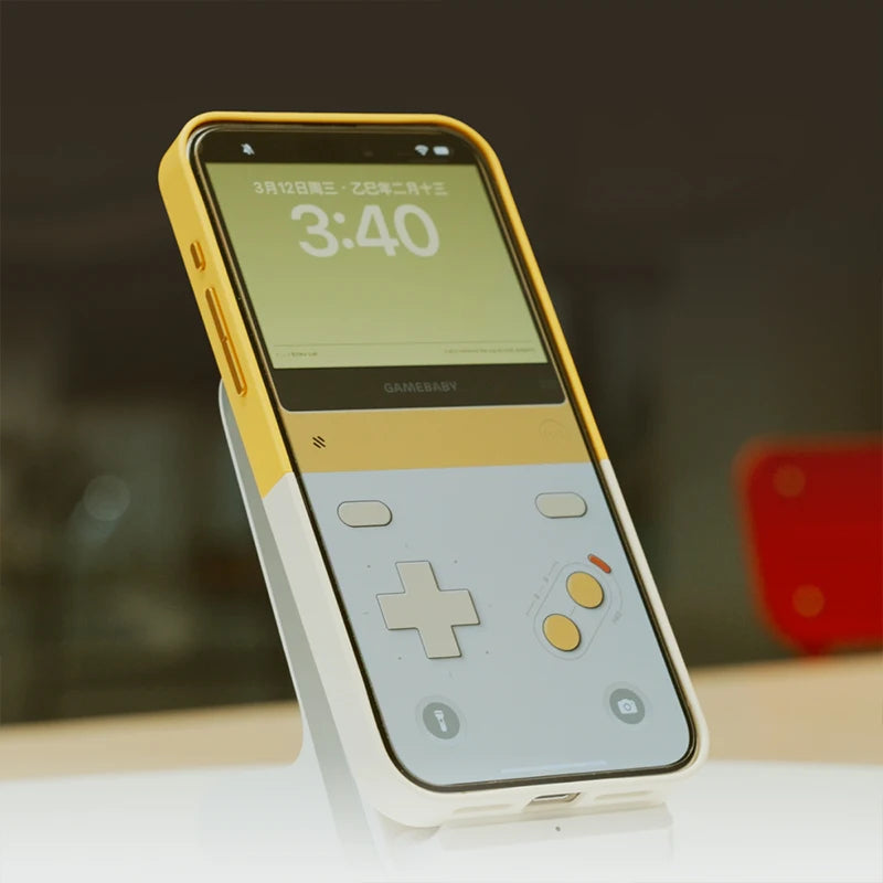 Retro Game Phone Case – Shockproof, Playable Mini Console, iPhone 16–17