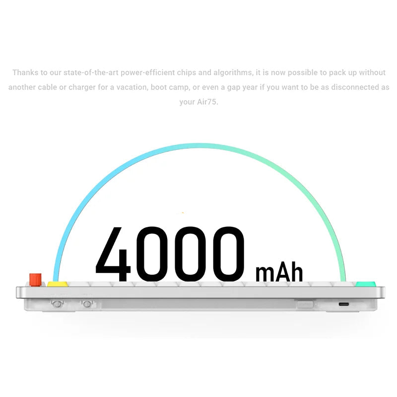 NuPhy Air75 V3 Wireless Low-Profile Mechanical Keyboard – 3-Mode