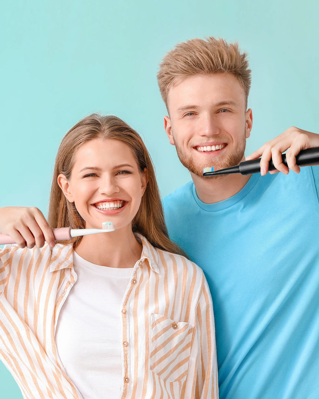 Electric Sonic Toothbrush – 8 Replacement Heads & Waterproof Design