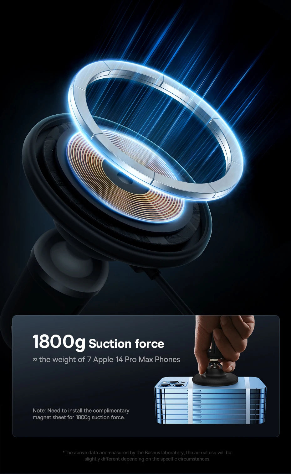 Magnetic Wireless Car Charger 15W | Phone Mount for Car – ZAIYNE