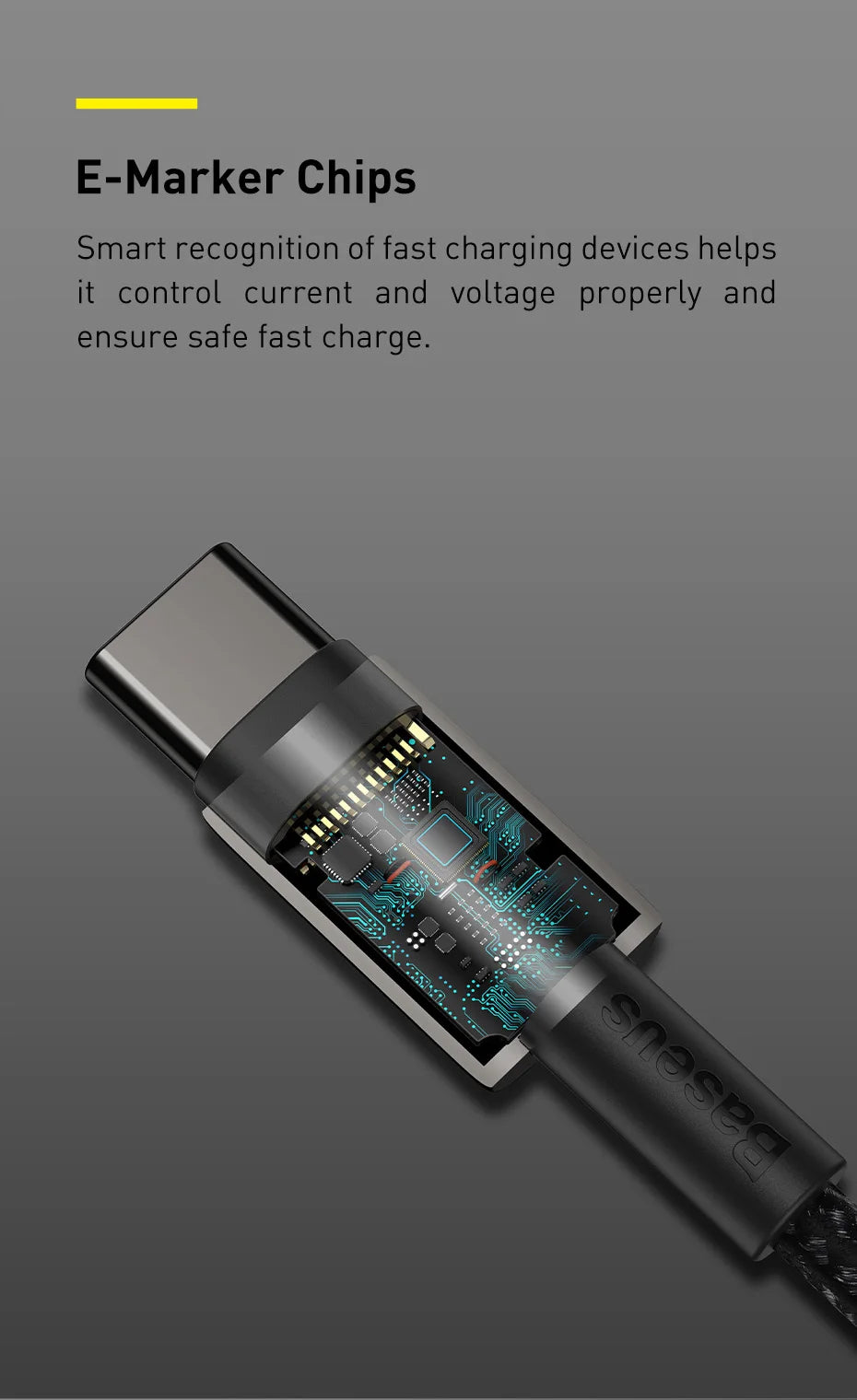 ZAIYNE USB-C to USB-C Fast Charging Cable (100W)