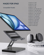 Aluminum 9-in-1 Type-C Docking Station Laptop Stand