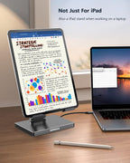 Aluminum 9-in-1 Type-C Docking Station Laptop Stand