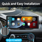 Portable Wireless CarPlay & Android Auto Display – 7" Touchscreen Smart Car Upgrade